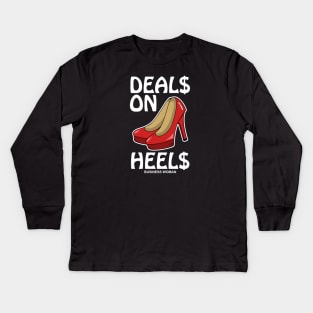 Deals On Heels Business Woman High Heels Kids Long Sleeve T-Shirt
